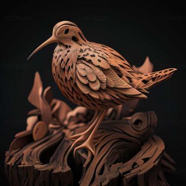 3D model woodcock (STL)